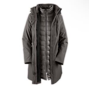 North Face Women’s Black 3 in 1 Convertible Triclimate Suzanne Coat Jacket